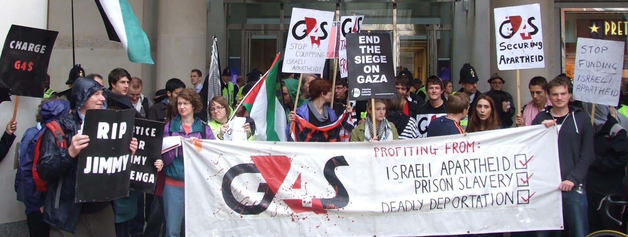 campaigners against G4S
