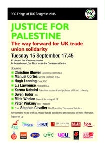 PSC Fringe at TUC Conf 2015 Tuesday 17.45pm