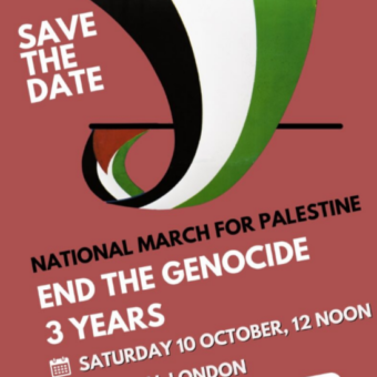 NATIONAL MARCH FOR PALESTINE: Save the date