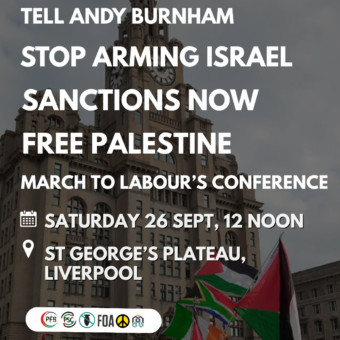 March - Tell Andy Burnham to stop arming Israel