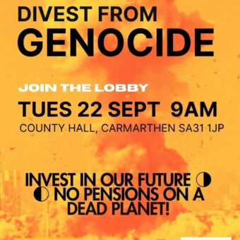Protest: Wales Pension Partnership - Divest from Genocide