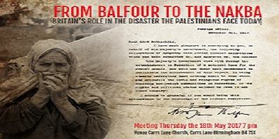 From Balfour to the Nakba Public Meeting