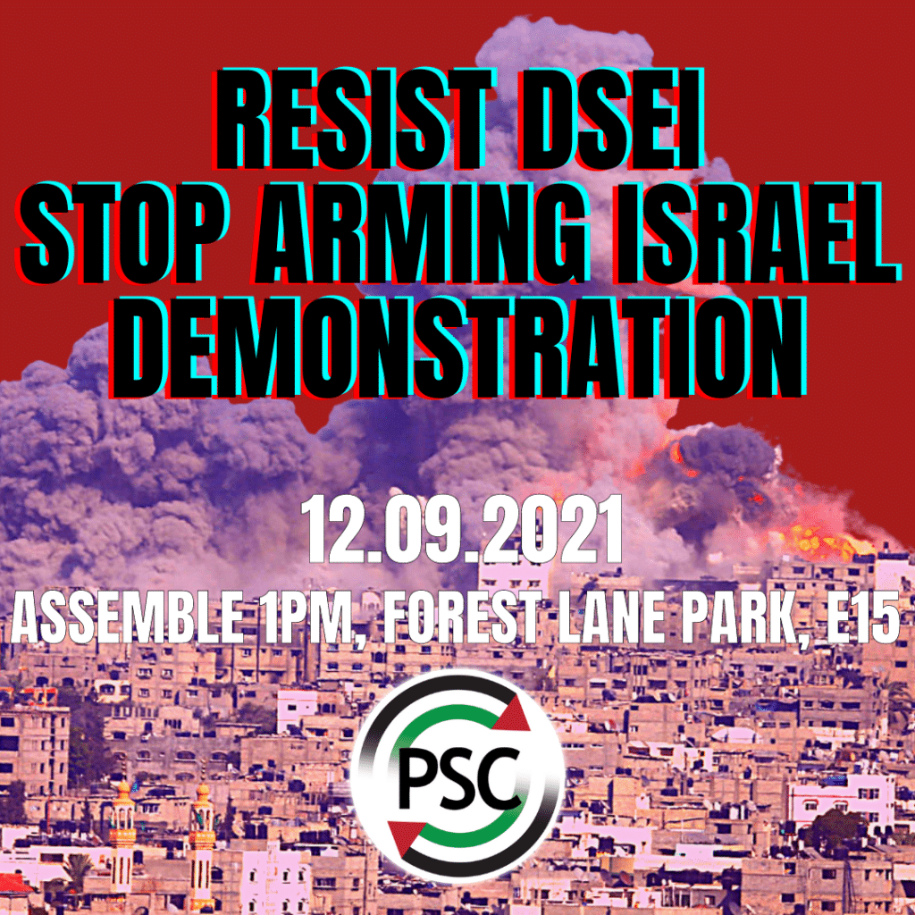 RESIST DSEI: Stop Arming Israel Demonstration