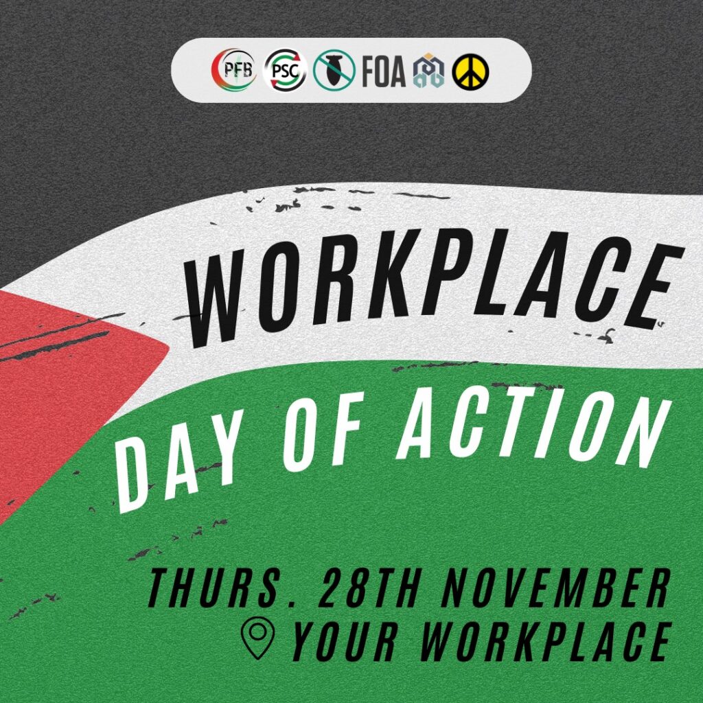 Resources for the 28 November Workplace Day of Action for Palestine