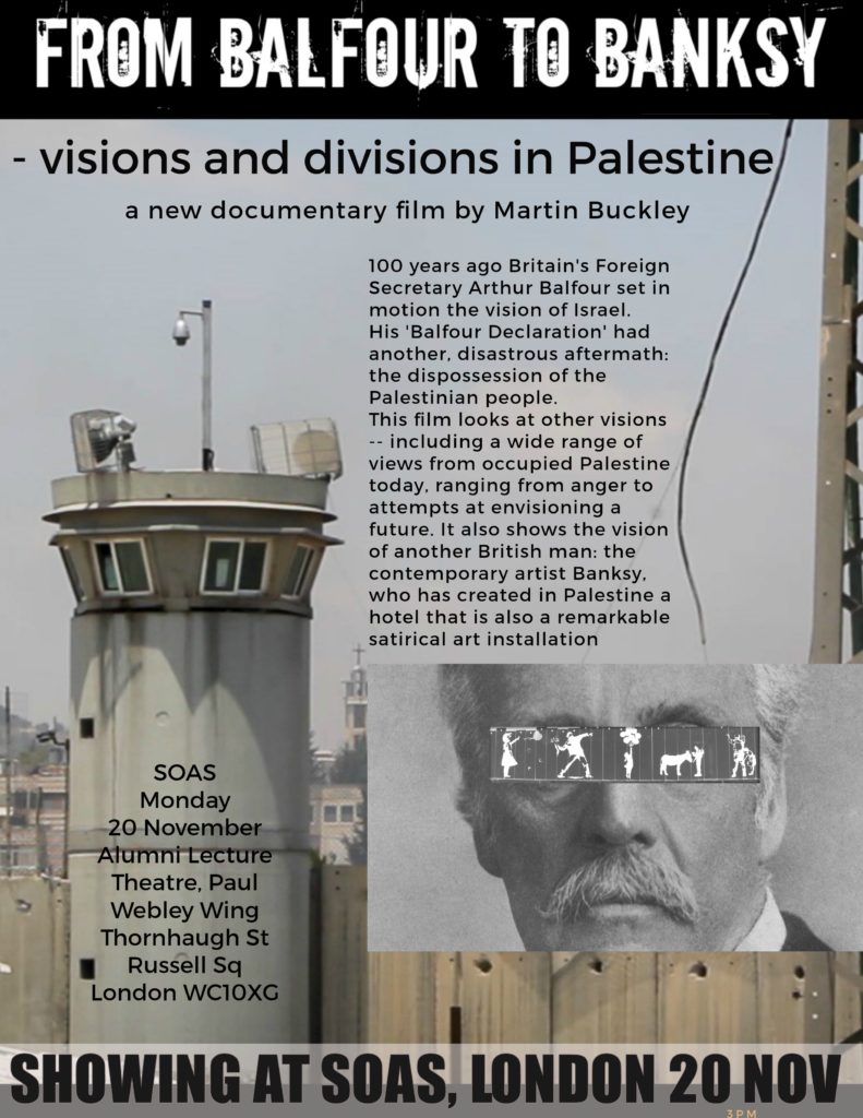 Film: From Balfour to Banksy, SOAS