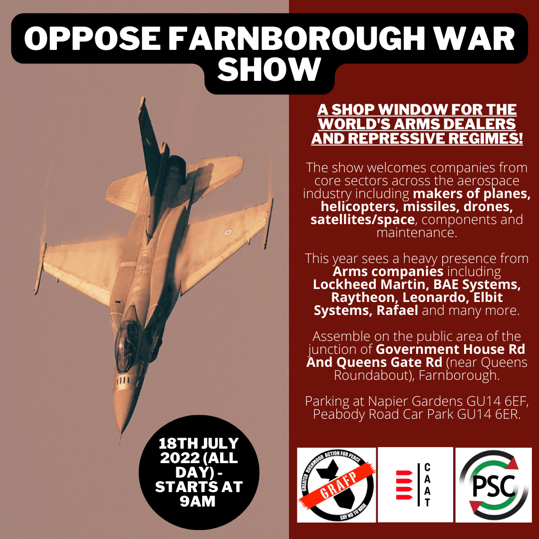 Oppose Farnborough War Show
