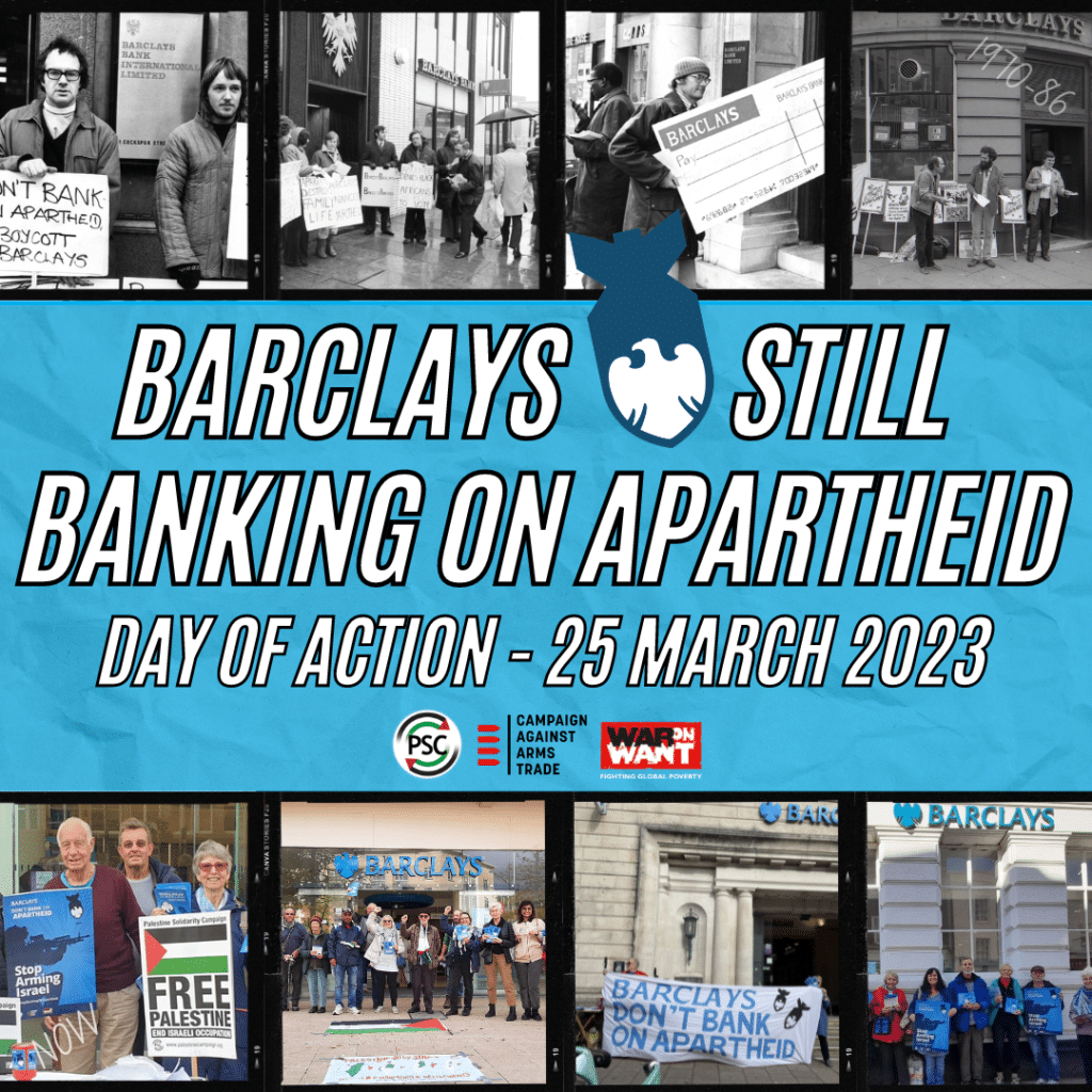 Barclays: Don't Bank on Apartheid - Day of Action!