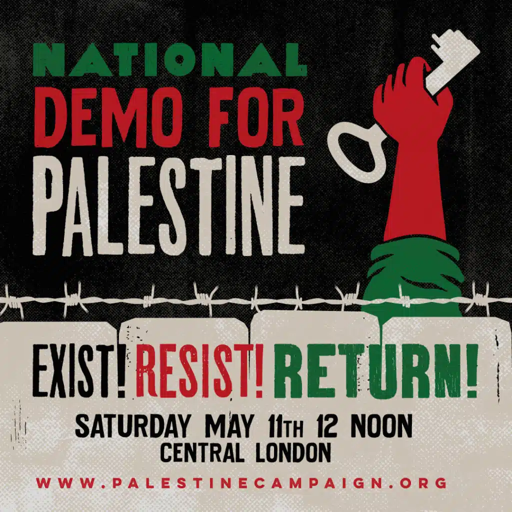 National Demonstration for Palestine 11 May in London