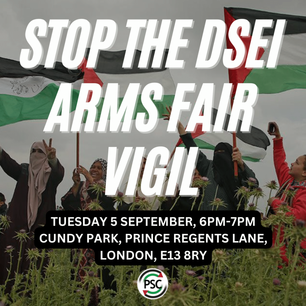 Stop the DSEI Arms Fair - Vigil