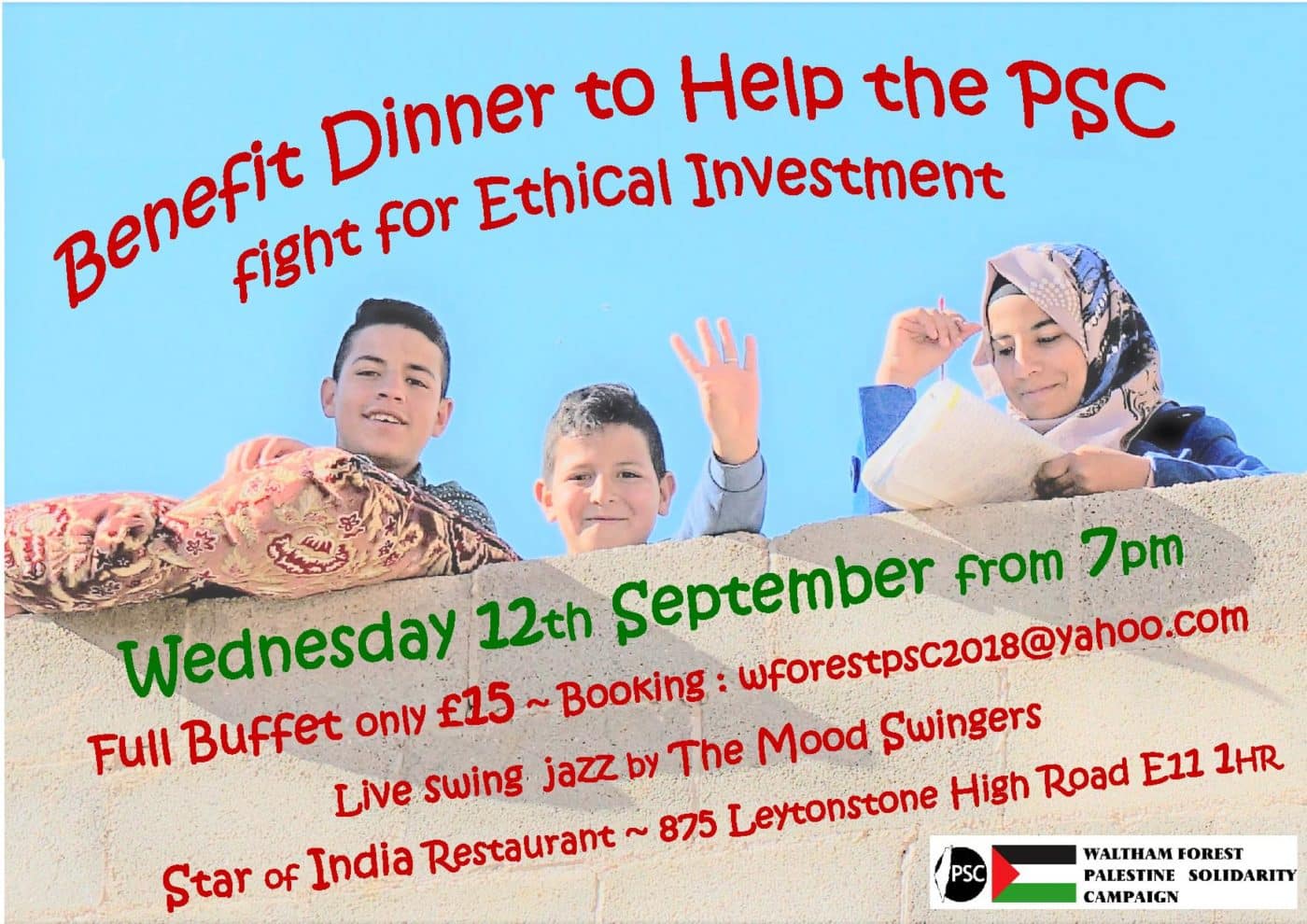 Benefit Dinner to Help PSC