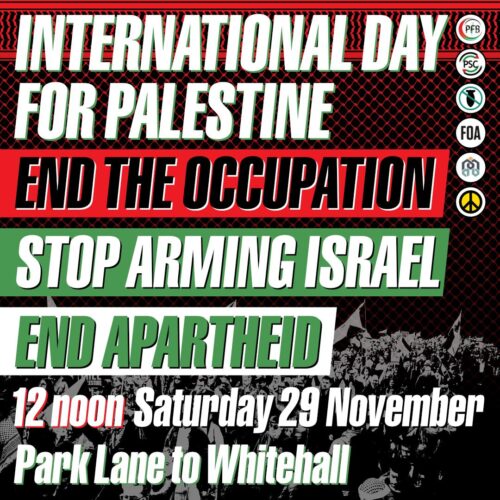 National Demonstration for Palestine - 29 November